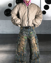COUNTRYSIDE ‘OVERGROWTH’ CONVERTIBLE DENIM PANTS - BAD SON