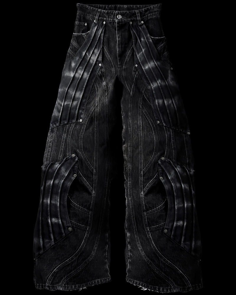 ‘CIRCUIT’ LAYERED DENIM PANTS