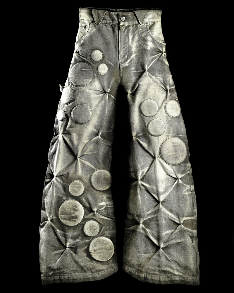 LIMESTONE ‘OXYGEN’ PADDED CANVAS PANTS